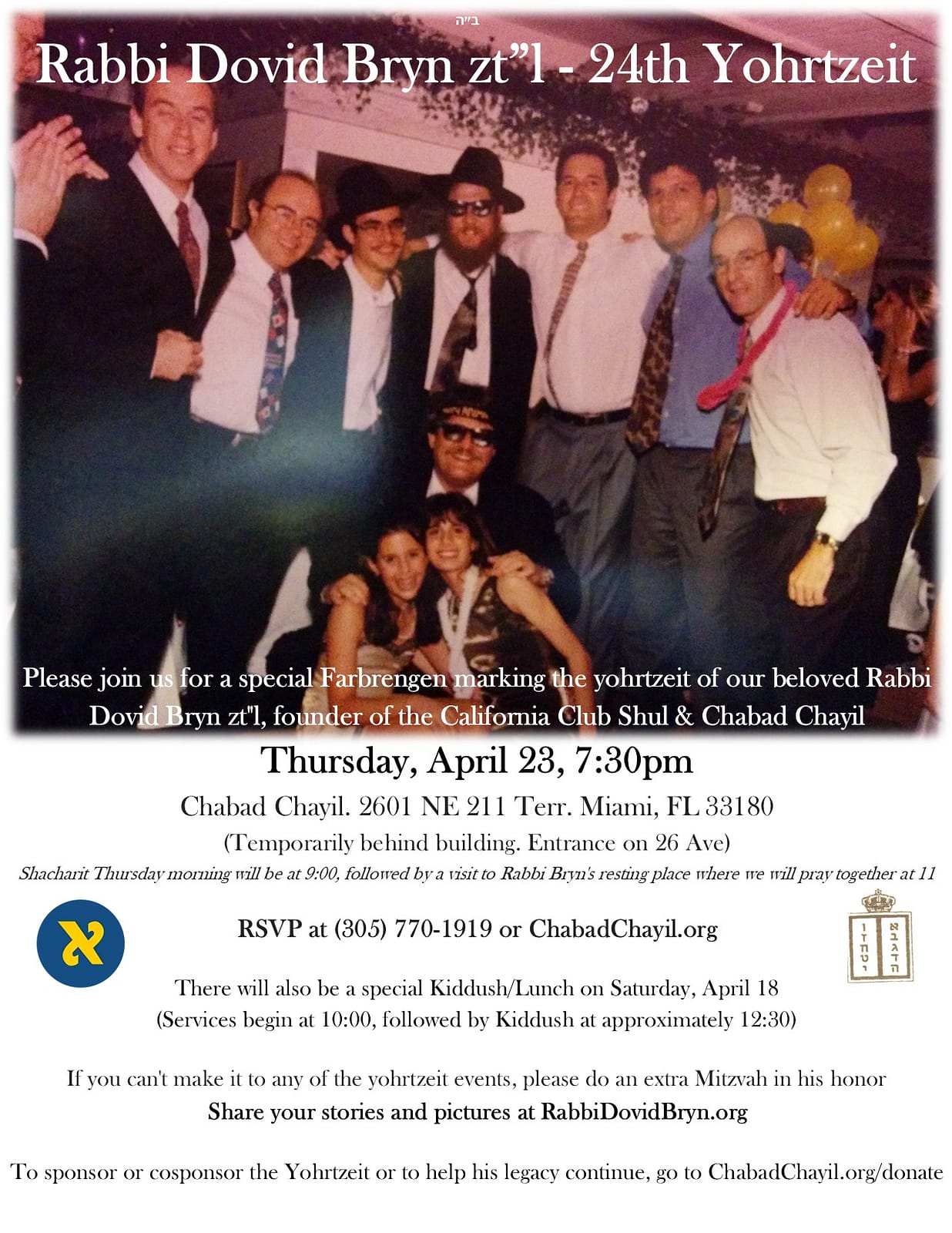 rabbi bryn 24th yohrtzeit rabbi bryn 24th yohrtzeit